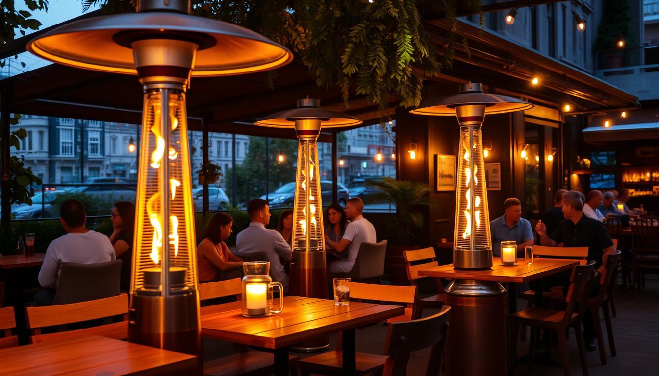 Aquecedor a Gás em Bares e Restaurantes ao Ar Livre, Mais Conforto